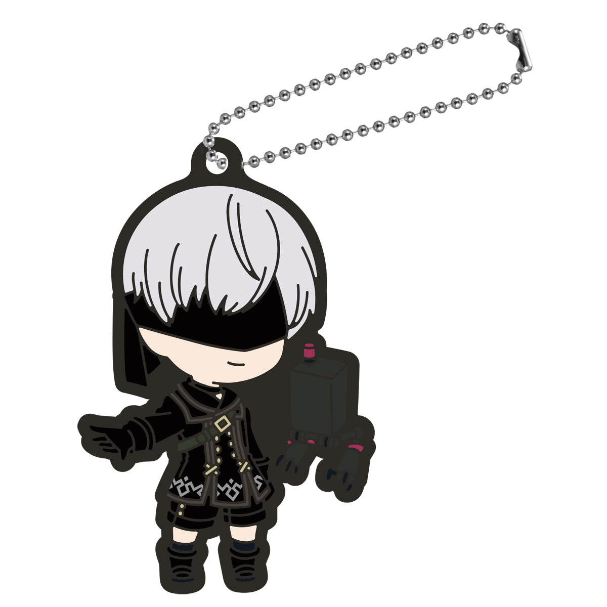 NieR: Automata Ver1.1a 9s & Pod 153 rubber keychain