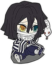 Demon Slayer Obanai Iguro Petanko Strap rubber keychain