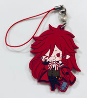 Black Butler Grell Sutcliff strap rubber keychain