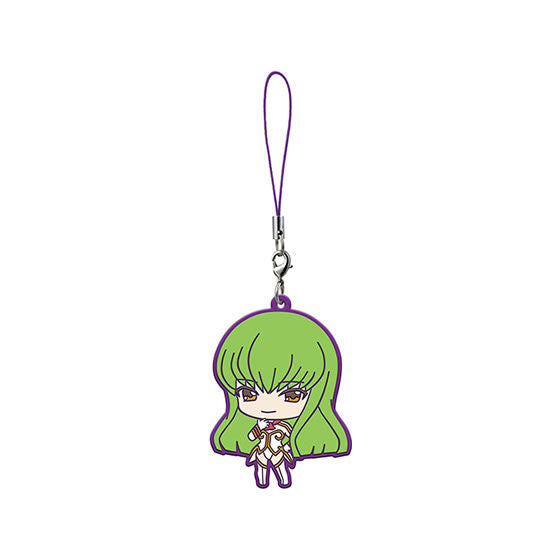 Code Geass C.C strap rubber keychain JP RARE