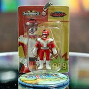 Power Rangers Red Turbo Ranger mini figurine keychain