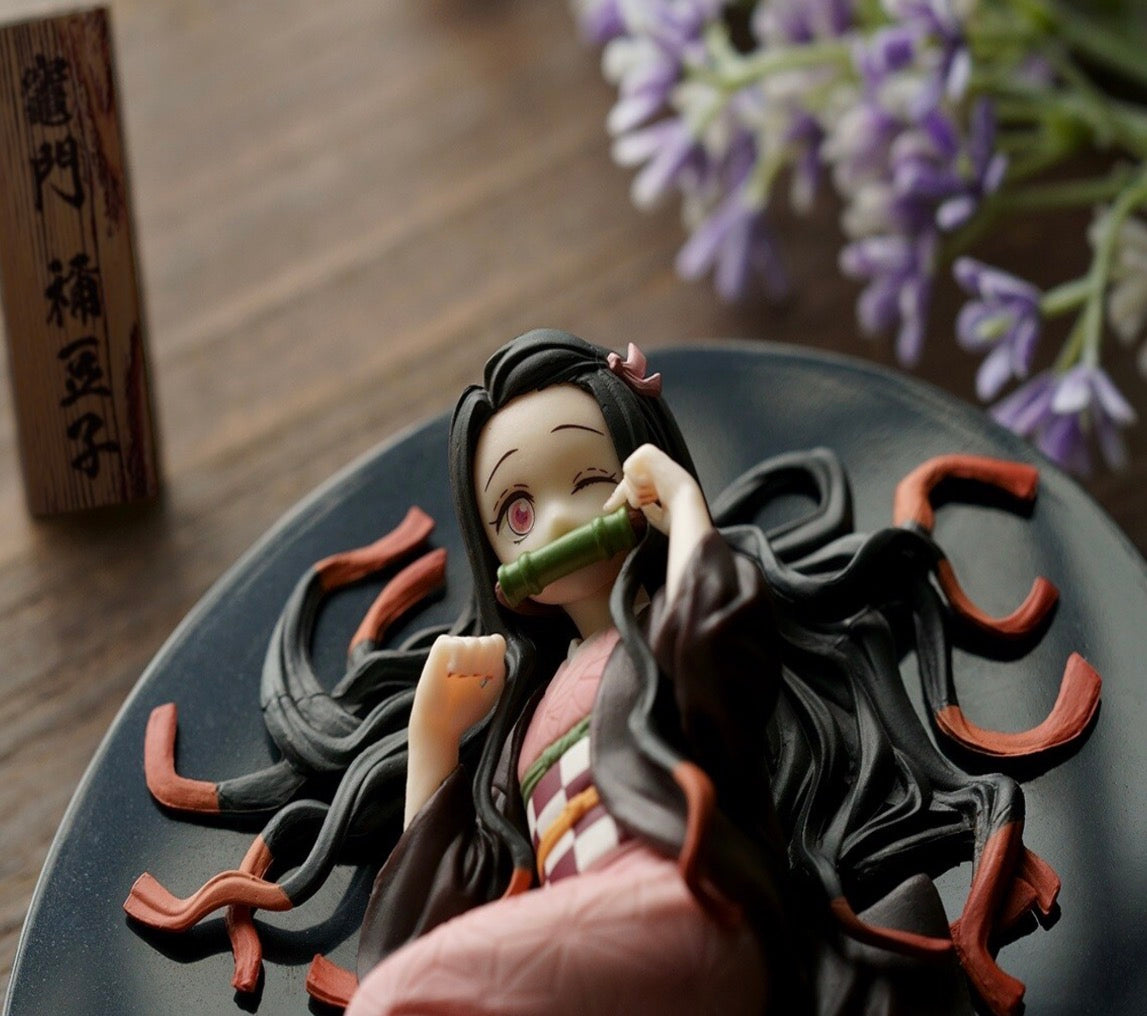 Demon slayer Bandai Ichiban Kuji Nezuko Kamado figure from the "Take Up the Blade at Daybreak" series