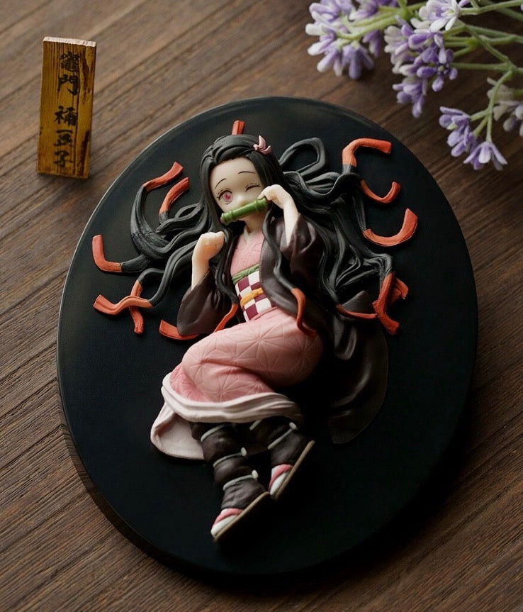 Demon slayer Bandai Ichiban Kuji Nezuko Kamado figure from the "Take Up the Blade at Daybreak" series
