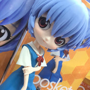 *OPEN BOX* Evangelion - Rei Ayanami & Asuka Langley Shikinami Q Posket set by Banpresto [Light Blue Ver.]