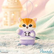 Mofusand - Pajama Nyanko (B -Panda) plush keychain