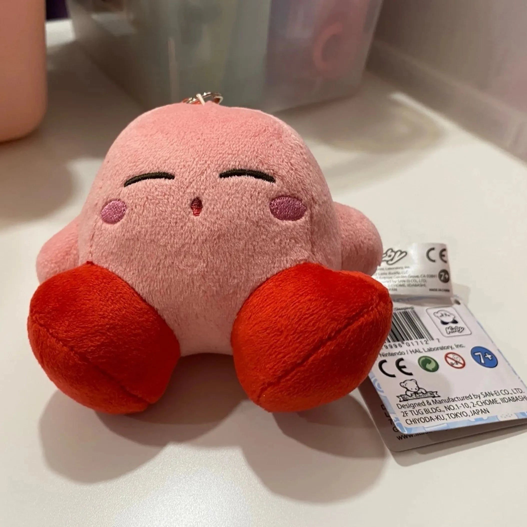 Sleeping Kirby plush keychain
