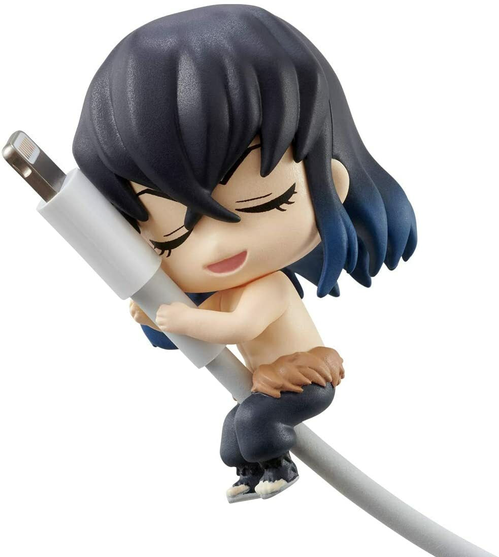 Demon Slayer Inosuke sleeping mini figurine cable accessory