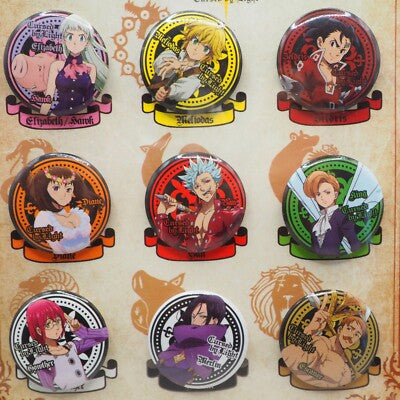 Seven Deadly Sins Meliodas & Ban pin badges