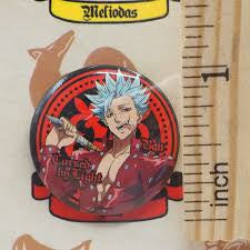 Seven Deadly Sins Meliodas & Ban pin badges