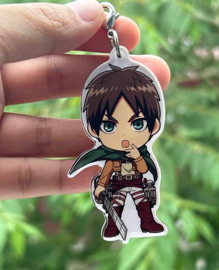 Attack On Titan Eren Yeager acrylic keychain by Banpresto