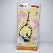 Vocaloid Bibimus Kagamine Len chibi rubber keychain