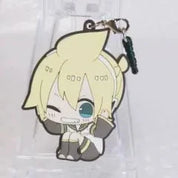 Vocaloid Bibimus Kagamine Len chibi rubber keychain
