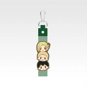 Attack on Titan Pokotto Charm rubber keychain by Ichiban Kuji Reiner Anne Bertholdt