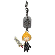 Enix Kingdom Hearts Cloud Strife mini figurine strap keychain V2