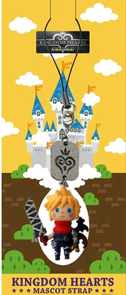 Enix Kingdom Hearts Cloud Strife mini figurine strap keychain