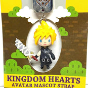Enix Kingdom Hearts Cloud Strife mini figurine strap keychain V2
