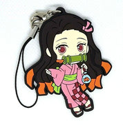 Demon Slayer Kamado Nezuko strap rubber keychain by Bandai