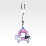 Tamagotchi Lovelin & Melodytchi strap rubber keychain