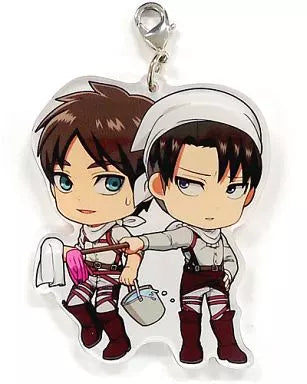 Attack on Titan Ichiban Kuji Eren Yeager & Levi Ackerman acrylic keychain
