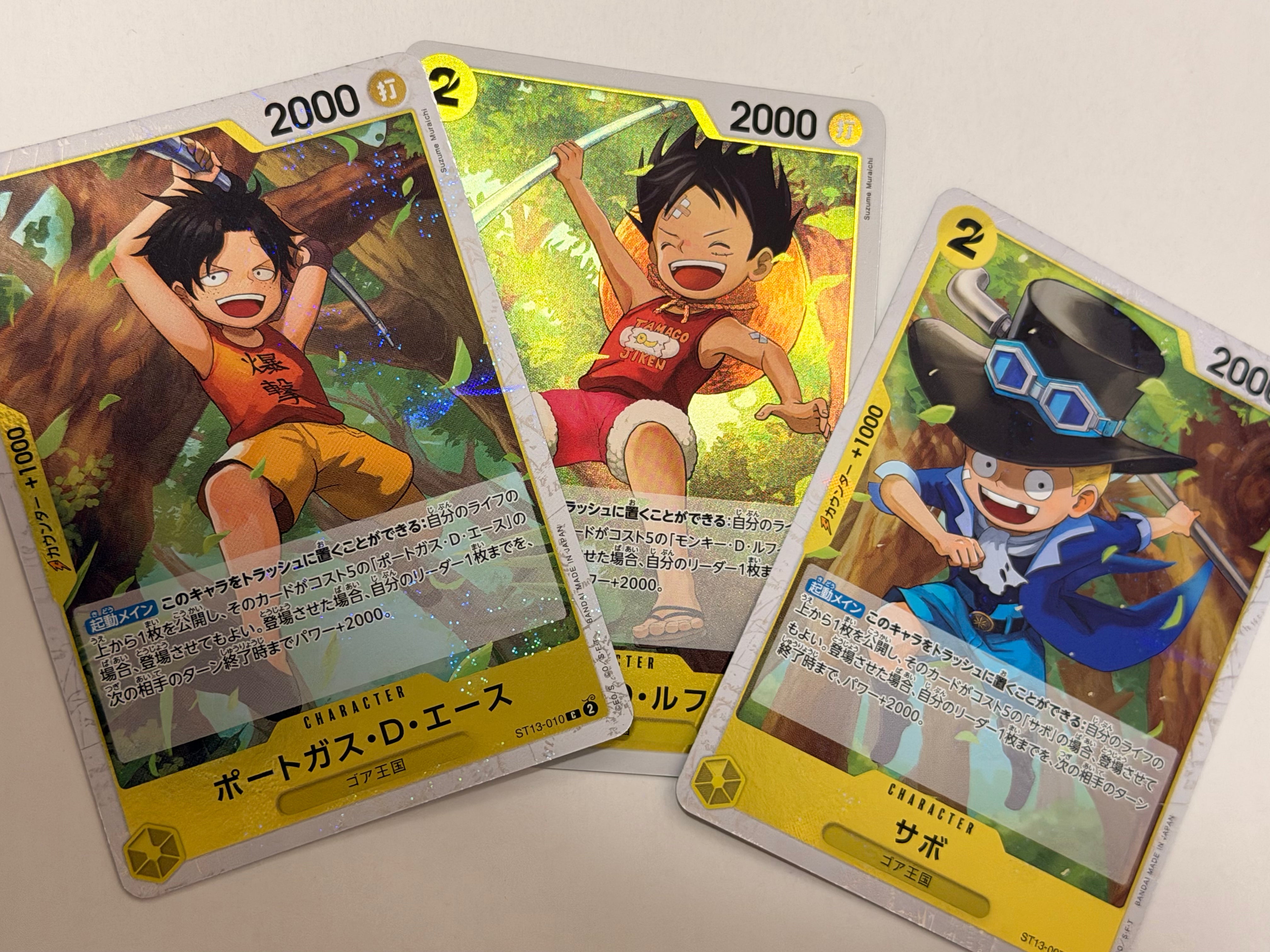 One Piece  Card Set of 3