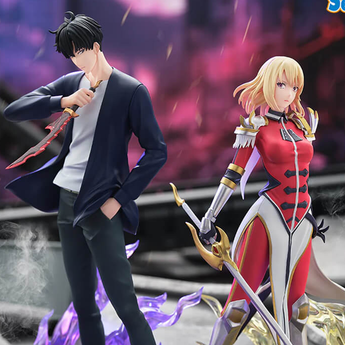 Solo Leveling - Sung Jinwoo sung jinwoo and cha hae in Xross Link Figure Set by SEGA