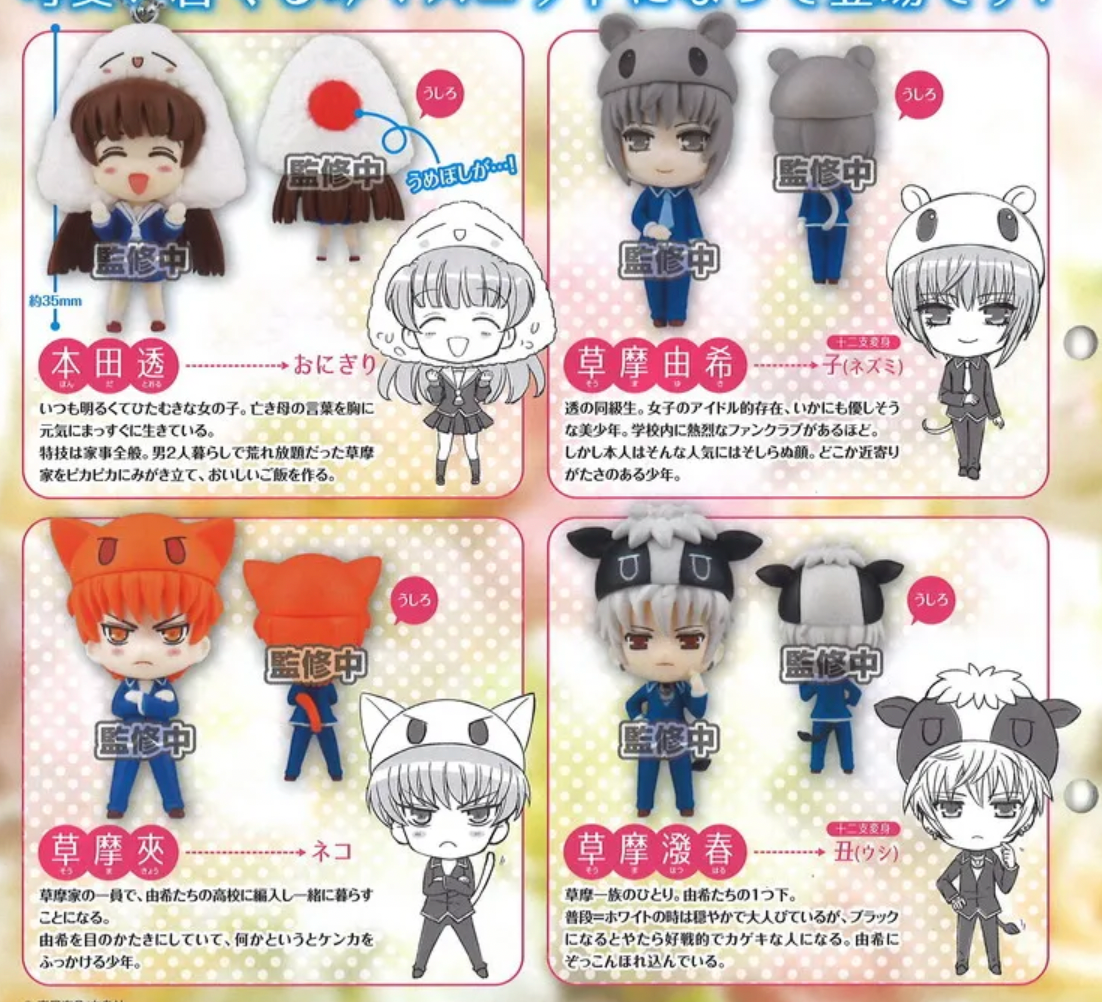 Fruits Basket: (RARE) Original Gacha Keychains