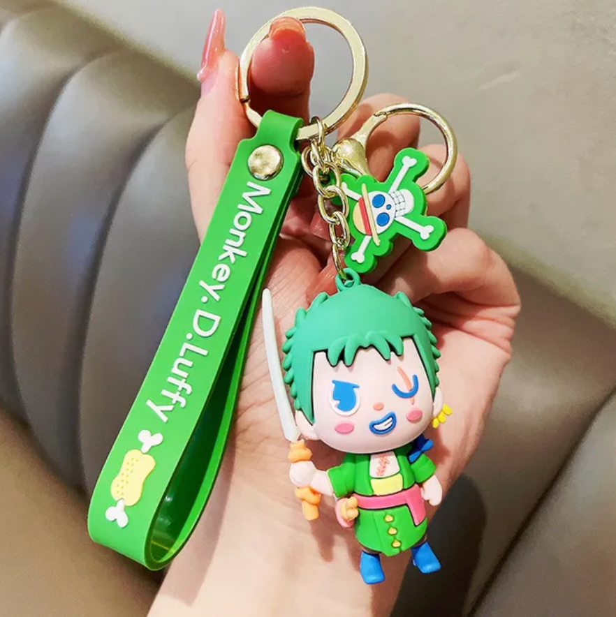 One Piece: Zoro Luffy Sanji keychains