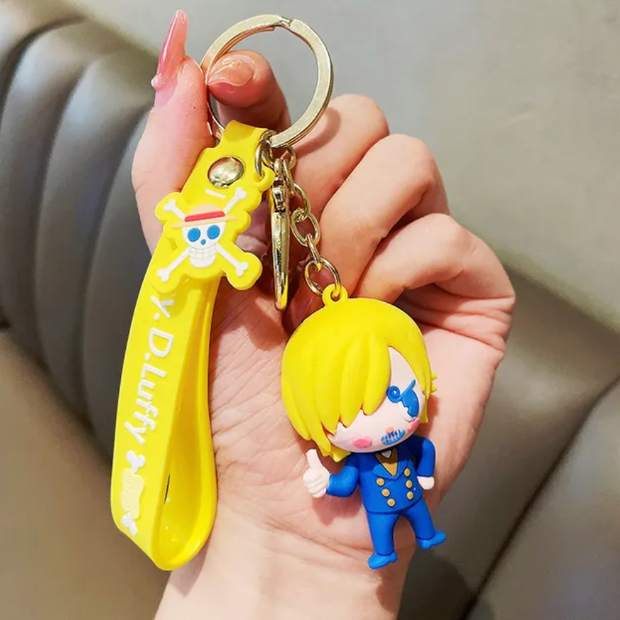 One Piece: Zoro Luffy Sanji keychains