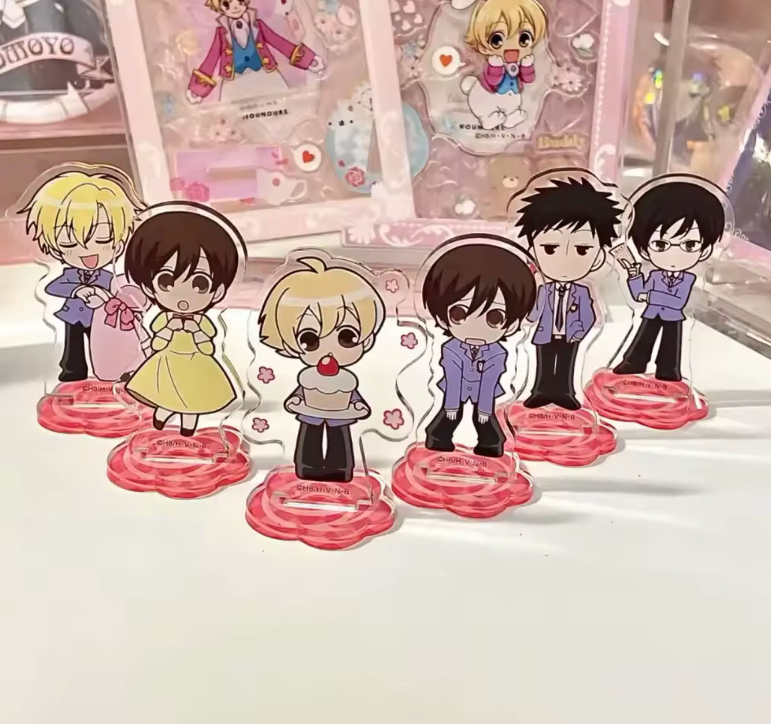 Ouran High School Host Club 6pcs/set Cute Acrylic Mini Stands