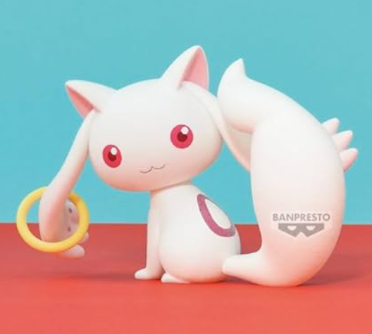 Puella Magi Madoka Magica Kyubey Fluffy Puffy Figure by Bandai