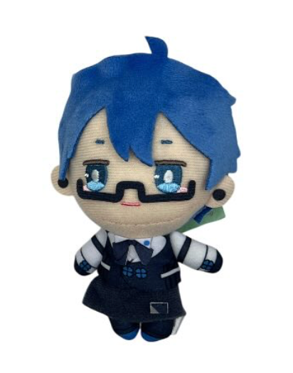 Vocaloid Project Sekai Kaito Plush Keychain JP Glasses x Café Ver.