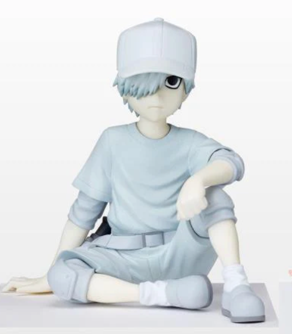NO BOX Cells At Work White Blood Cell Perching Figure by SEGA