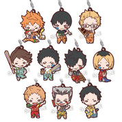 Haikyuu!! Nitotan Rubber Gashapon Character Mascot Rubber Keychain