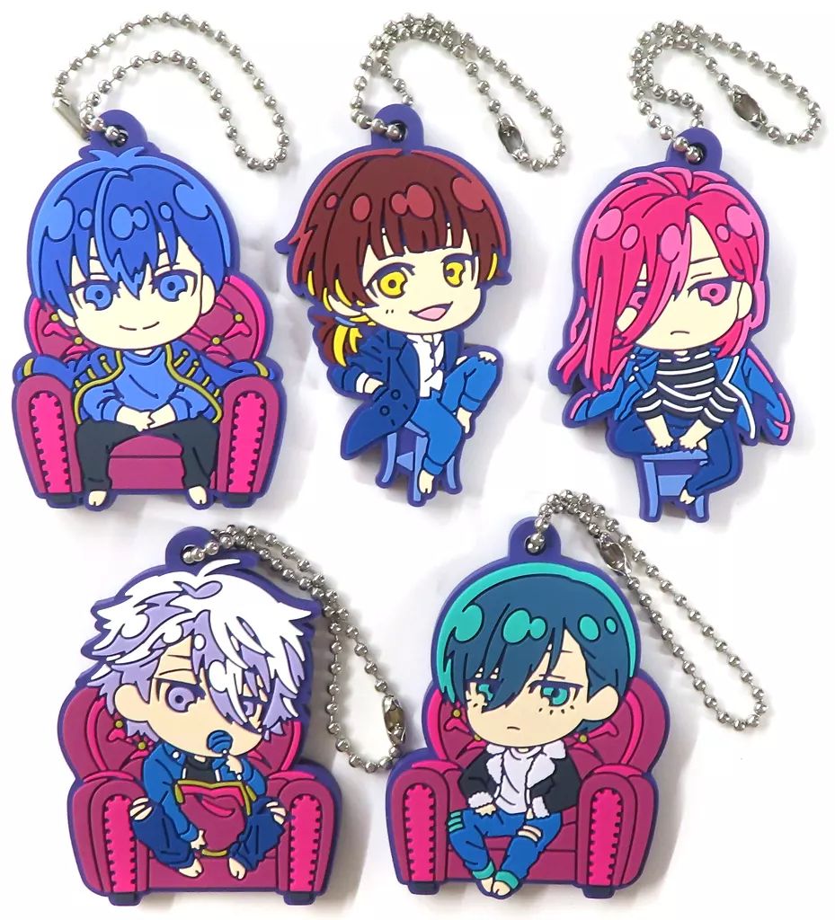 Blue Lock Character Mascot Rubber Keychain Gashapon