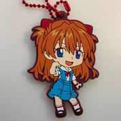 Neon Genesis Evangelion Cospa Tsumamare rubber keychains