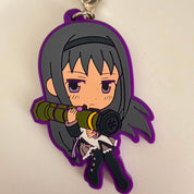 Puella Magi Madoka Magica Homura Akemi strap rubber keychain by Banpresto