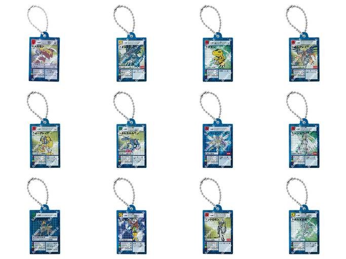 Digimon Gashapon by Acrylic Card Keychain JP