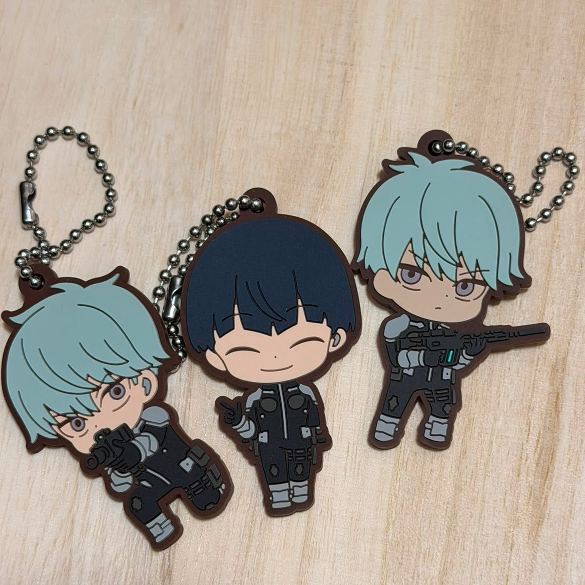 Kaiju No. 8 rubber keychains