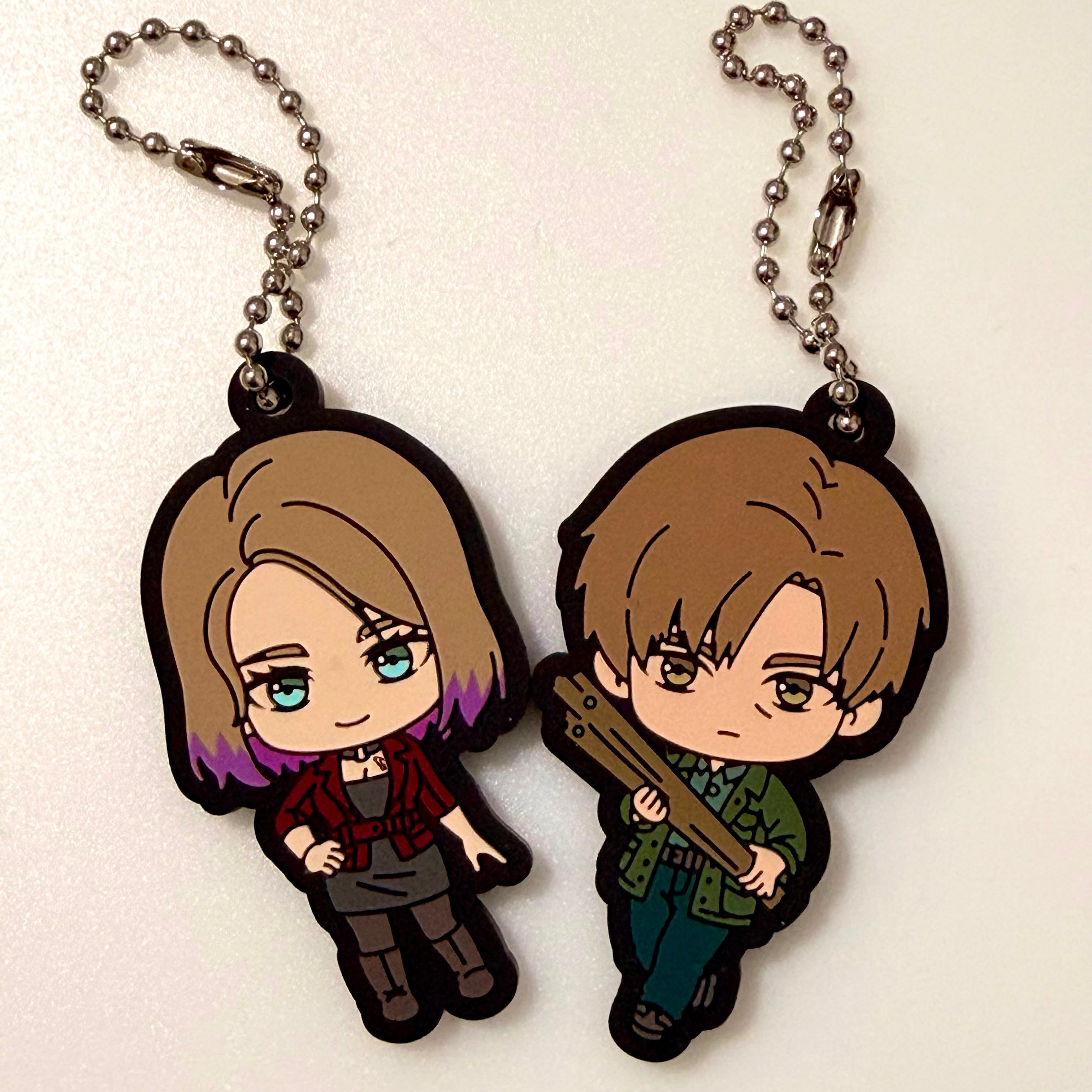 Silent Hill 2 Maria & James rubber keychains by Bushiroad