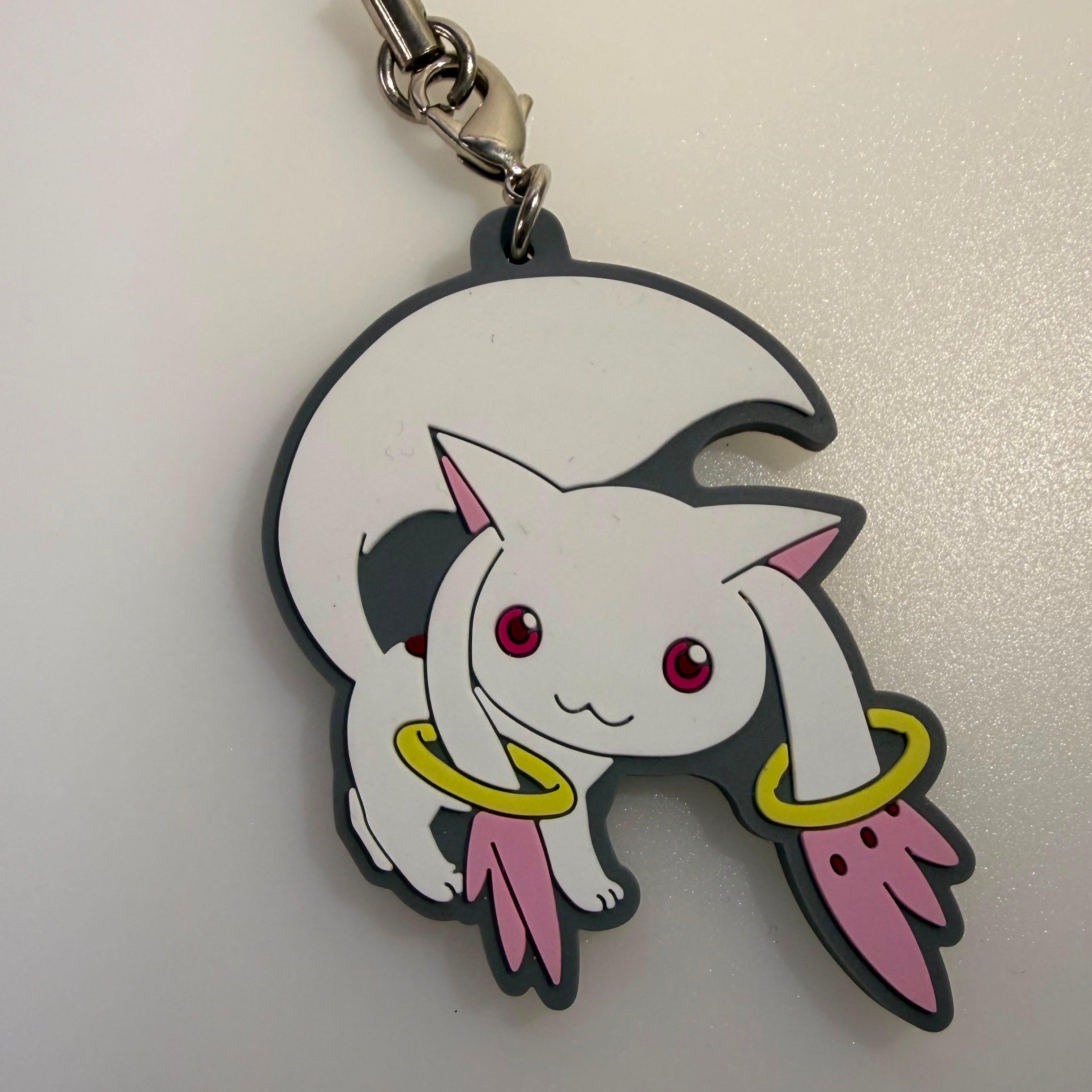 Puella Magi Madoka Magica Kyubey strap rubber keychain by COSPA