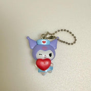 Sanrio Kuromi Nurse Swing Mascot mini figurine keychain by Bandai