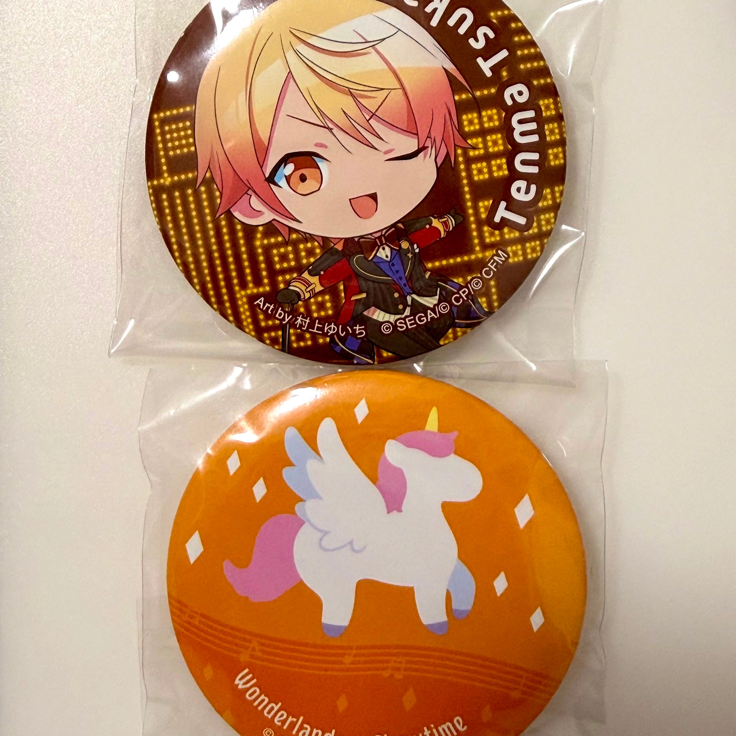 Project SEKAI Tenma Tsukasa Lucky Kuji pin badges by SEGA