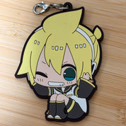 Vocaloid Bibimus Kagamine Len chibi rubber keychain