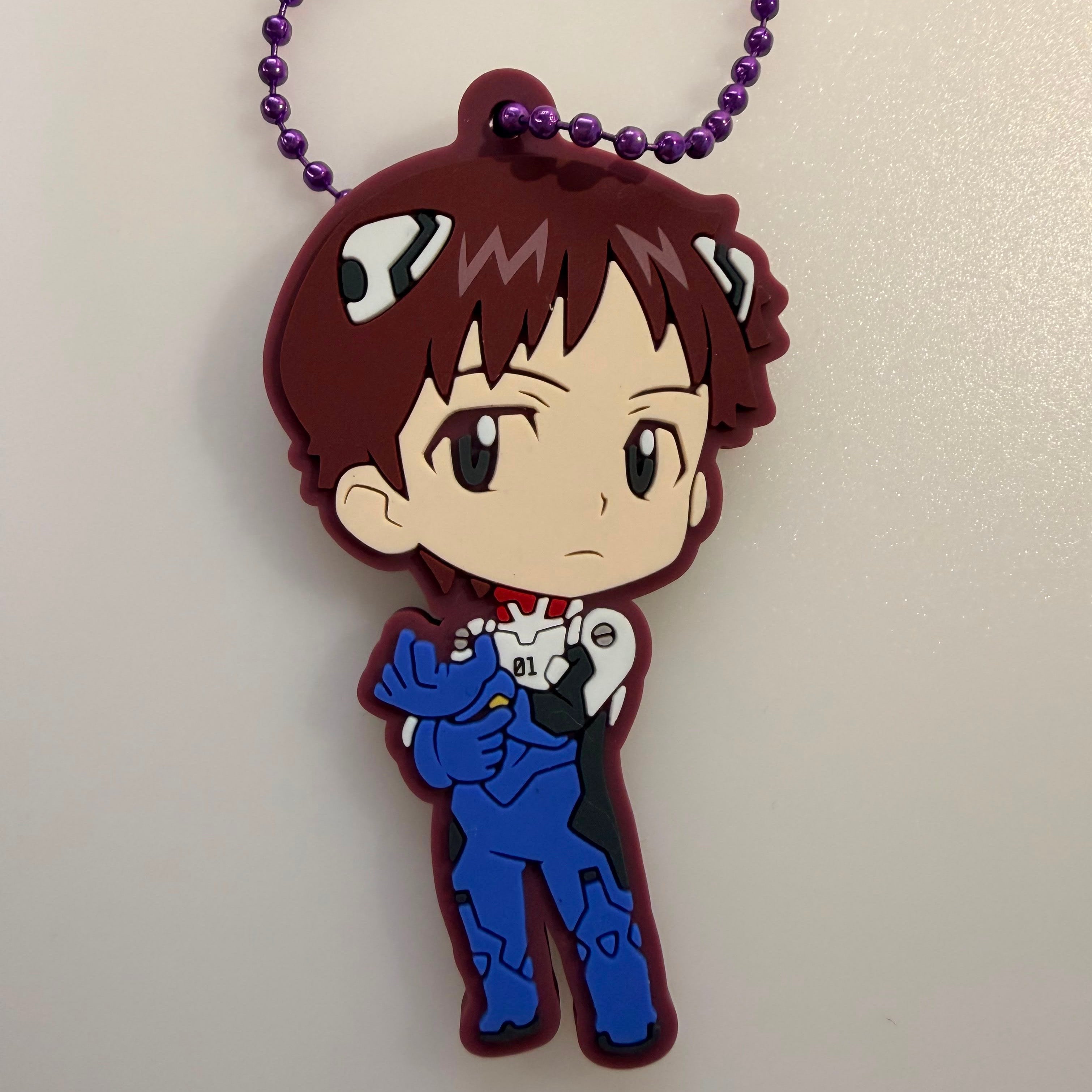 Neon Genesis Evangelion Cospa Tsumamare rubber keychains