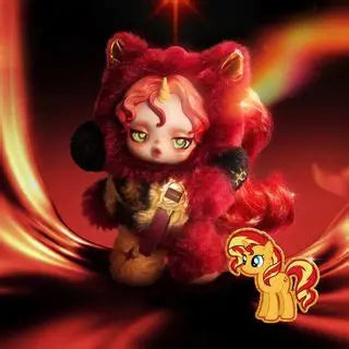Skullpanda x My Little Pony Plush Keychain Pendant Blind Box by Pop Mart