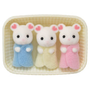 Calico Critters Marshmallow Mouse Triplets Sylvanian Family
