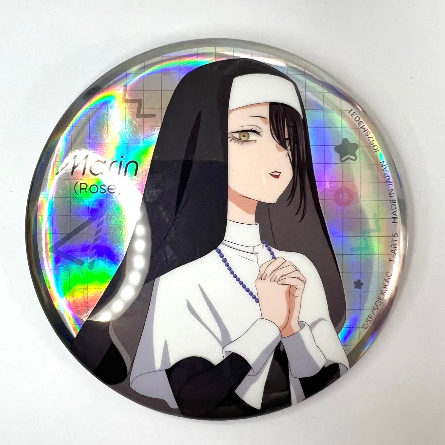 My Dress Up Darling Marin Kitagawa Rose cosplay hologram tin badge JP
