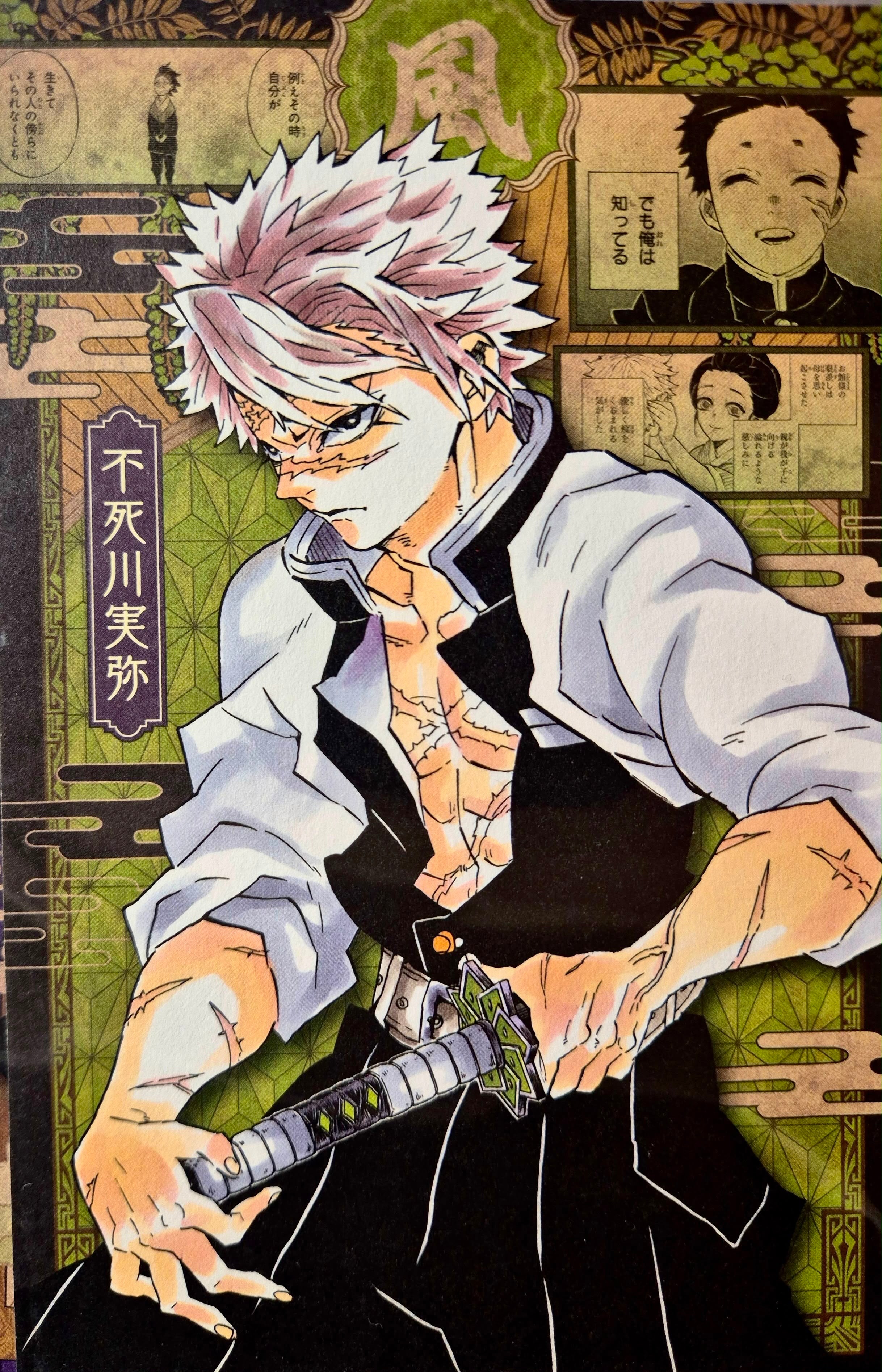 Demon Slayer Official Collector Postcard 27 Sanemi Shinazugawa