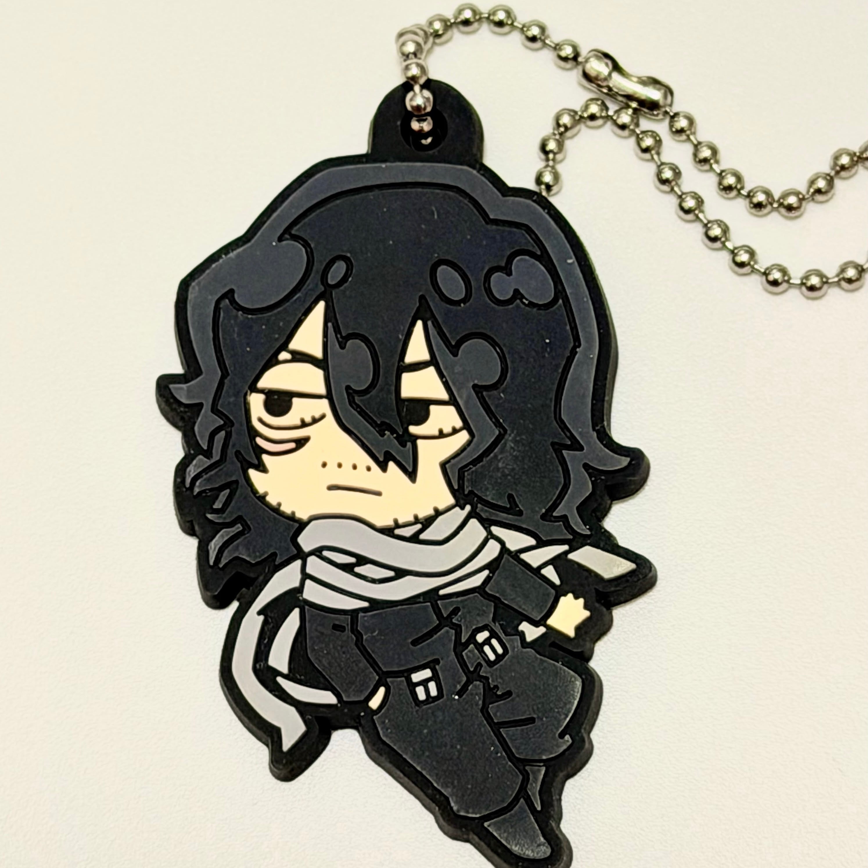 My Hero Academia Shota Aizawa Kaminari rubber keychain by Takara Tomy A.R.T.S
