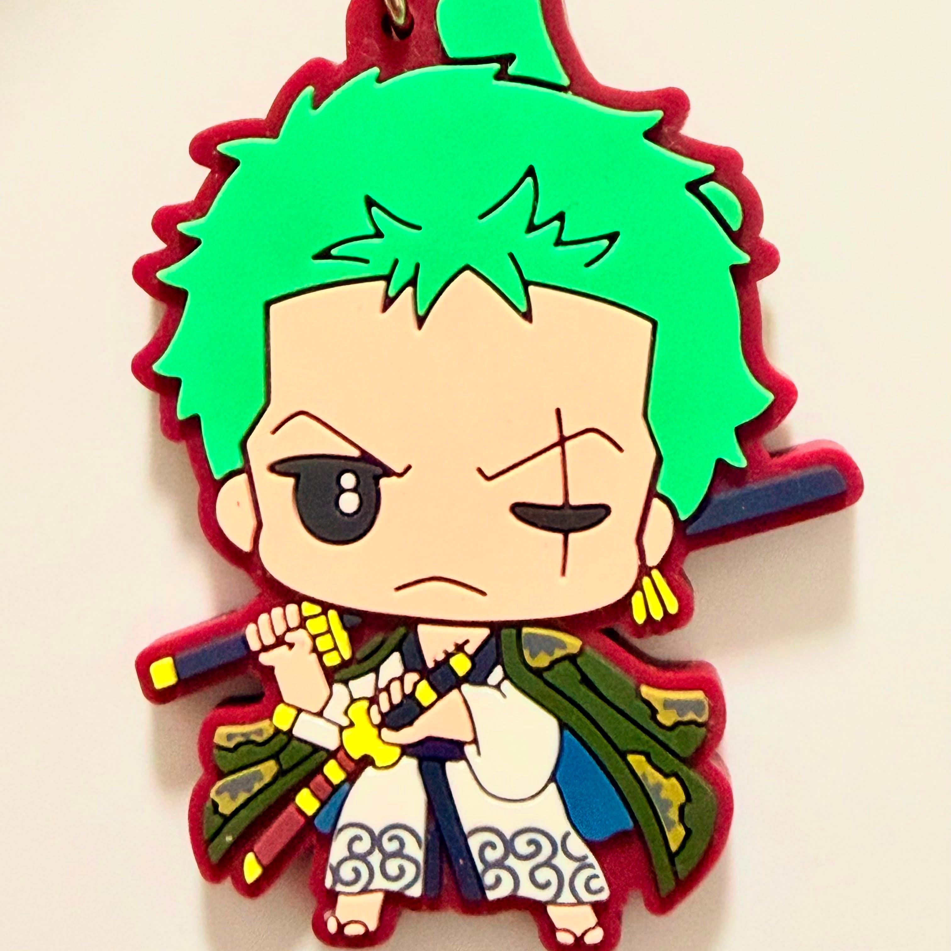 One Piece Roronao Zoro strap rubber keychain JP